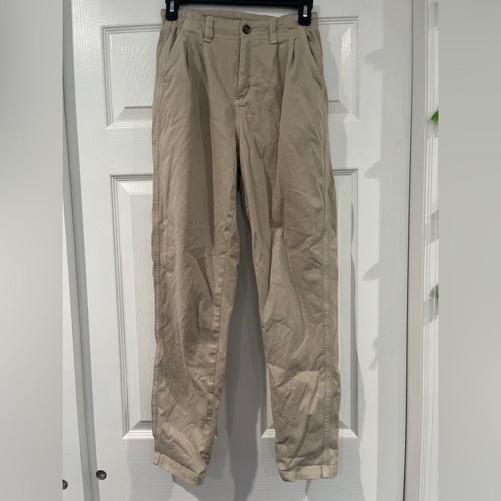 American Eagle Baggy Khaki Tan Mom Pants Size 0